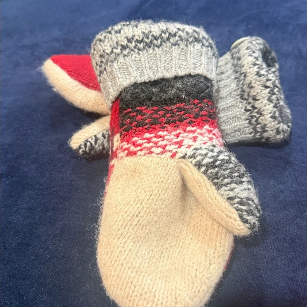 Handmade Knit Sweater Mittens